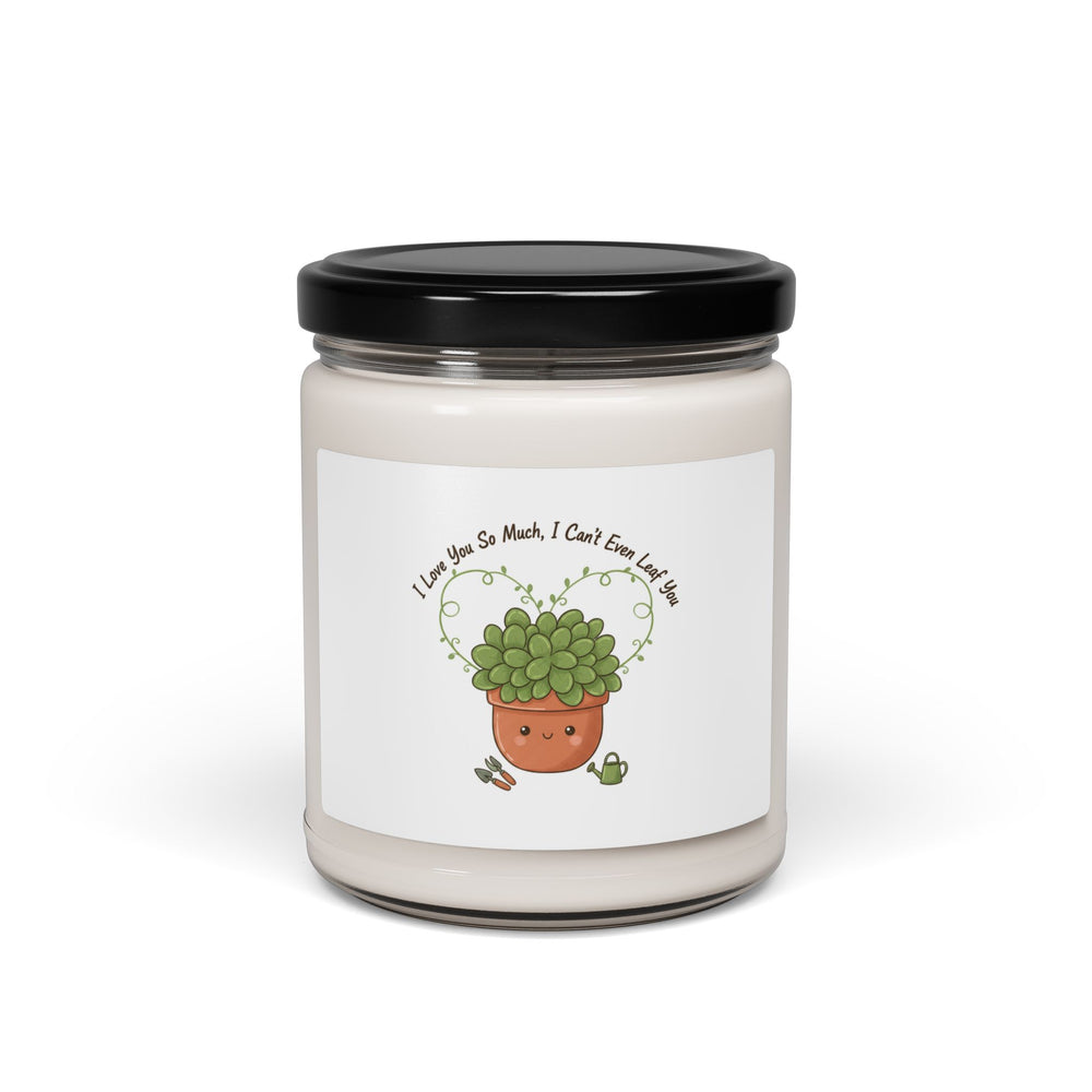 Plant Pun Candle | Scented Soy Candle, Succulent Humor, Sage Cream Label