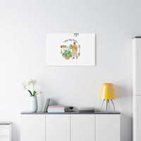 I Wet My Plants Canvas | Plant Parent Humor, Botanical Pun Wall Art