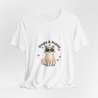 Single & Happy Cat Tee | Anti Valentine, Single Humor Shirt