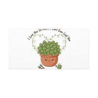 I Can't Even Leaf You Canvas, Plant Parent Pun | Sage Cream Botanical Art