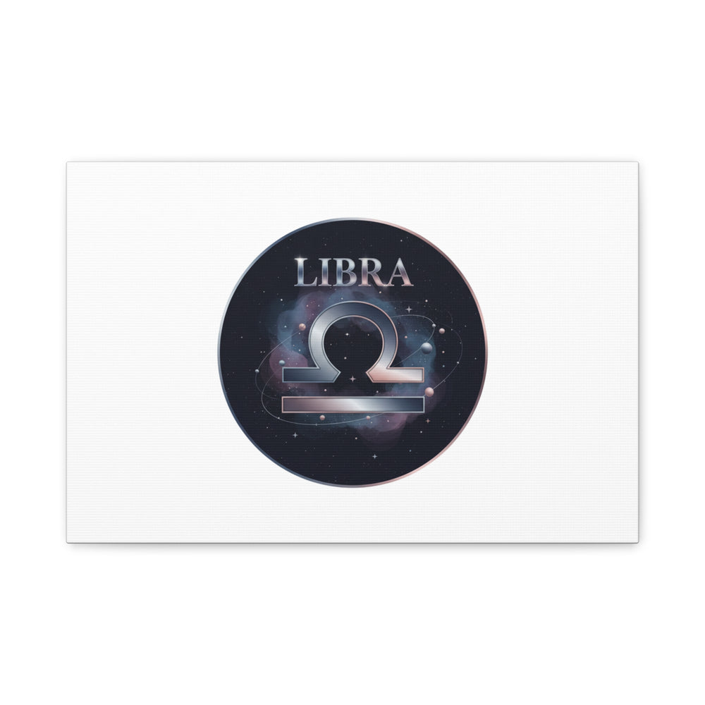 Libra Zodiac Canvas, Astrology Wall Art | Constellation Galaxy Print
