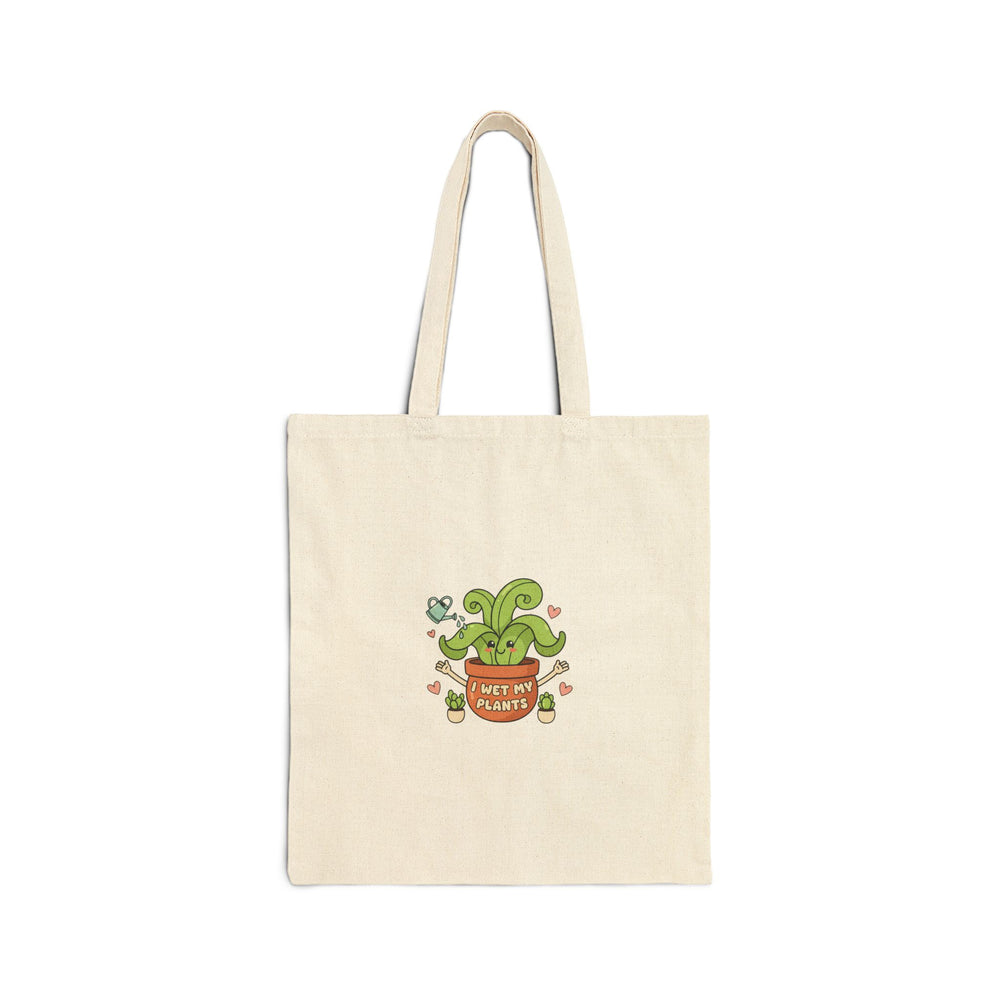 Plant Parent Pun Tote | Cotton Canvas, Doodled Leaves, Sage Cream Palette