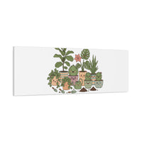 I'm Just Here for the Plants Canvas | Plant Parent Pun, Sage Botanical Wall Art