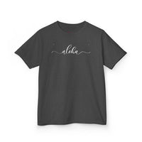 Gildan 5000B | Kids' "Aloha" Summer Vibe Cotton T-Shirt – Tropical Minimalist Tee