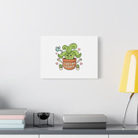 I Wet My Plants Canvas | Plant Parent Humor, Cute Succulent Art
