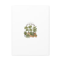 Can't Leaf You Alone Canvas | Plant Parent Humor, Sage Botanical Art