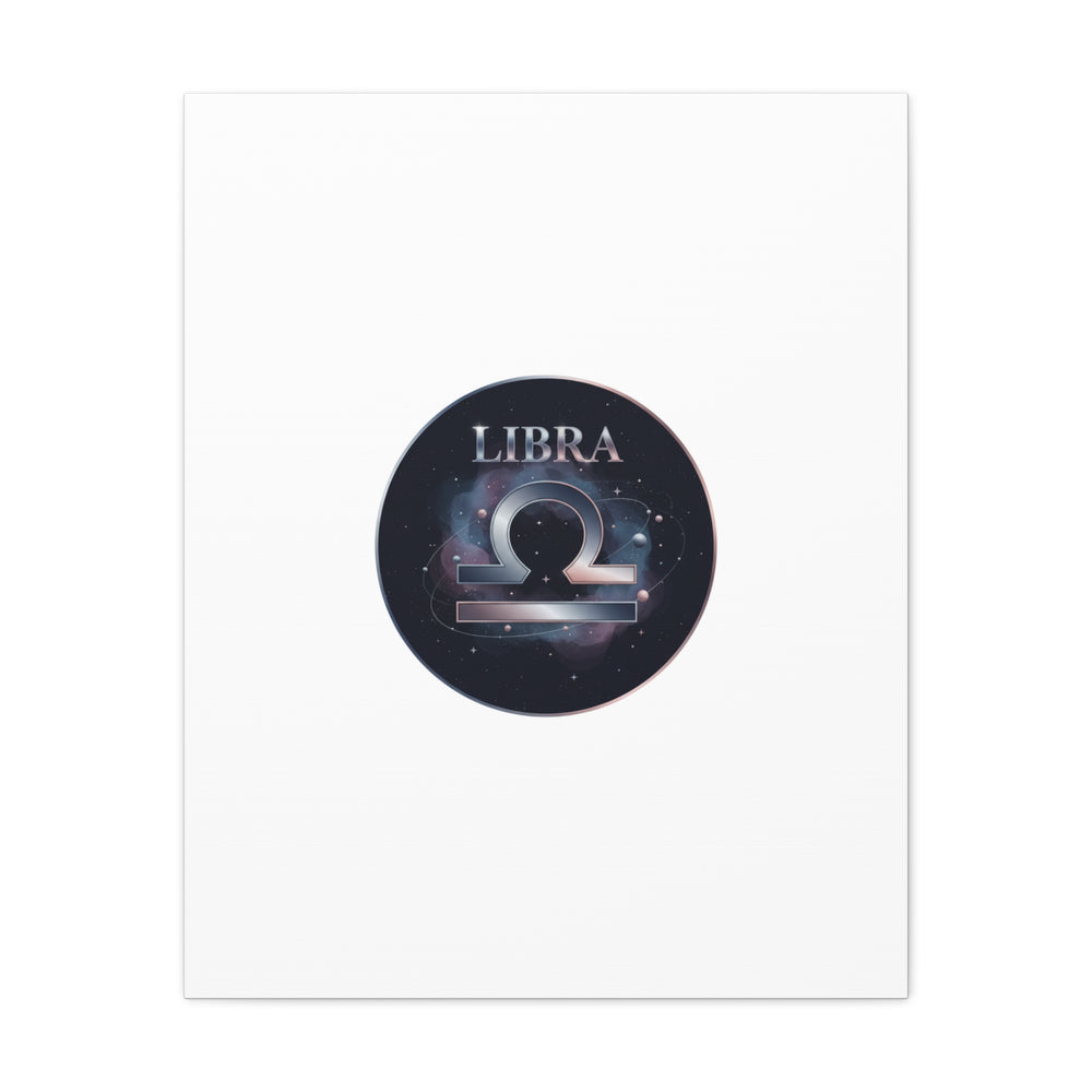 Libra Zodiac Canvas, Astrology Wall Art | Constellation Galaxy Print