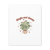 Single and Sassy Canvas, Matte Stretched | Anti‑Valentine, Funny Valentines Poster