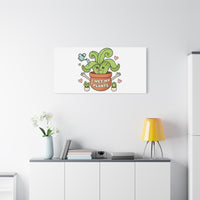 I Wet My Plants Canvas | Plant Parent Humor, Cute Succulent Art