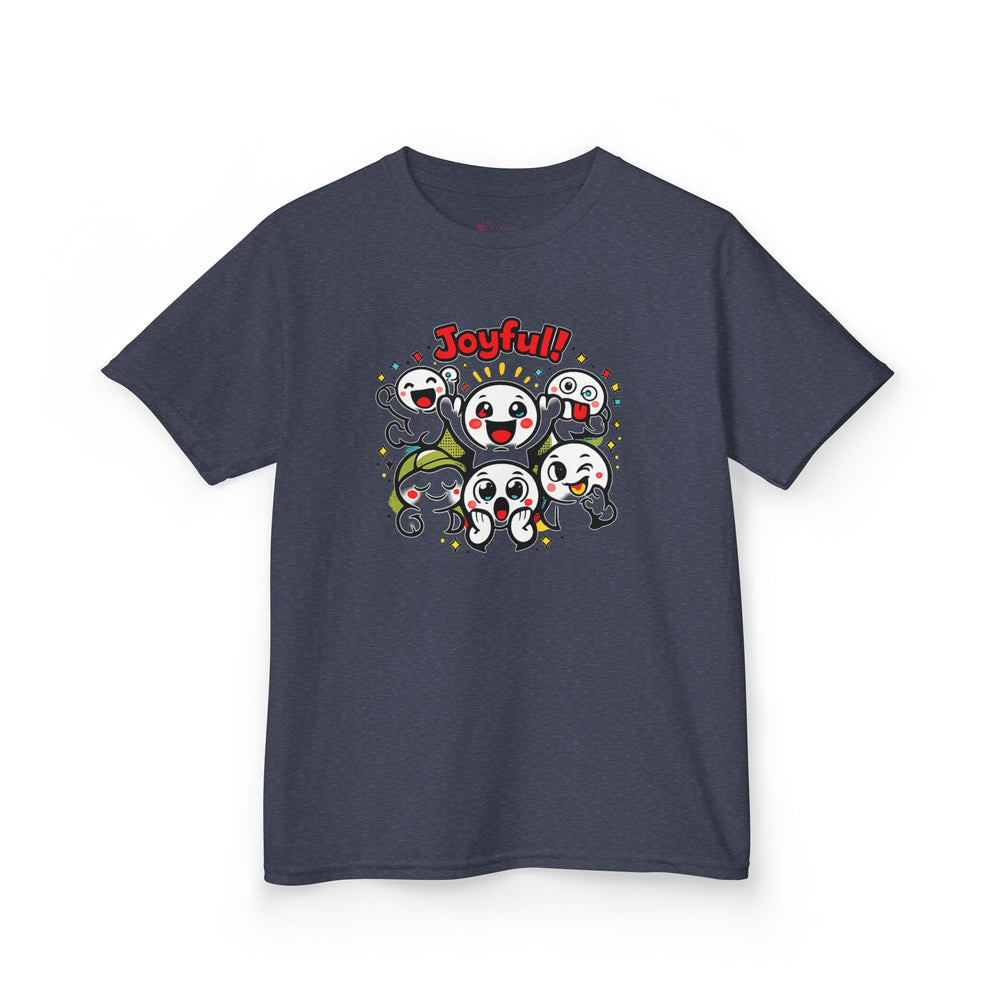 Gildan 5000B | "Joyful Crew" Kids' Premium Cotton Tee – Vibrant Cartoon Graphic T-Shirt