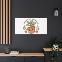 Plant-astic Pun Canvas | Stretched Matte Botanical Wall Art