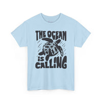 Gildan5000 | Unisex Sea Turtle "The Ocean Is Calling" Tee