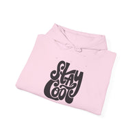 Gildan 18500 | Unisex "Stay Cool" Retro Graphic Hoodie – Bold Puff Lettering Pullover – Premium Soft Fleece Streetwear