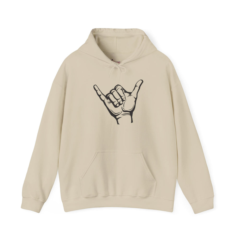 Gildan 18500 | POSITIVE Vibe Shaka Hand Unisex Hoodie – Cozy 'Hang Loose' Sweatshirt