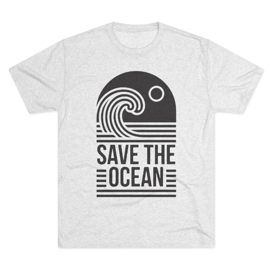Next Level 6010 | Unisex Save The Ocean Tee — Retro Wave Environmental Awareness T-Shirt