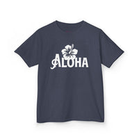 Gildan 5000B | Kids' Aloha Hibiscus Tropical T-Shirt - Soft Cotton Summer Tee