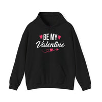 Unisex "Be My Valentine" Hoodie – Cozy Heart & Arrow Graphic Pullover – Premium Fleece Valentine's Day Sweatshirt