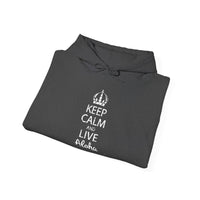 Gildan 18500 | Keep Calm and Live Aloha Unisex Hoodie – Cozy & Stylish Hawaiian-Inspired Sweatshirt