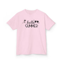 Gildan 5000B | Hello Summer Kids' Aloha T-Shirt | Toddler & Youth Summer Graphic Tee