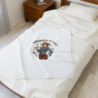 Premium Plush Velveteen Throw Blanket | Super Soft Sofa & Bed Throw