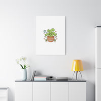 I Wet My Plants Canvas | Plant Parent Humor, Cute Succulent Art