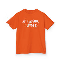 Gildan 5000B | Hello Summer Kids' Aloha T-Shirt | Toddler & Youth Summer Graphic Tee
