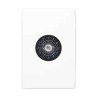 Zodiac Constellation Wheel Canvas, Astrology Art Print | Gold Foil Galaxy