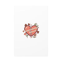 Independently Unloved Heart Print Canvas | Anti Valentine, Single Humor