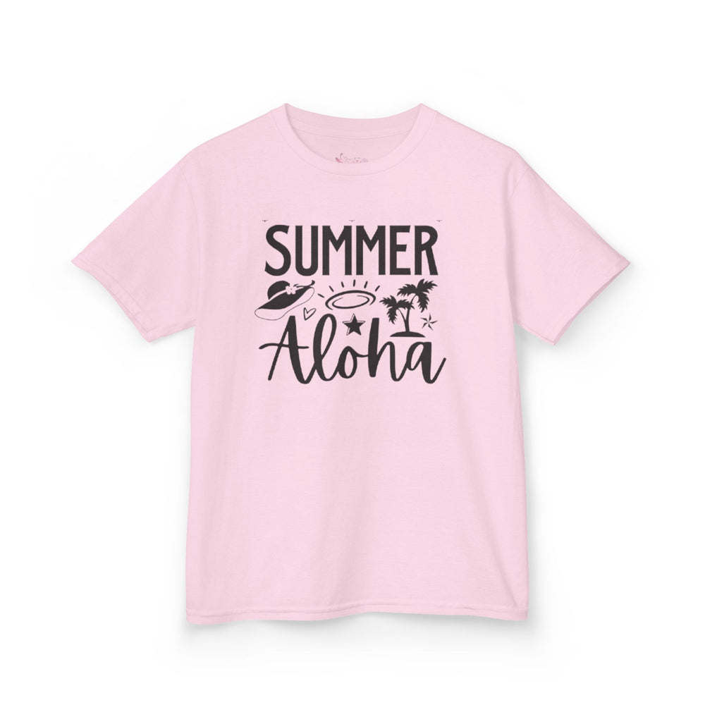 Gildan 5000B | Toddler & Youth Summer Aloha Shirt | Beach Theme Graphic Tee for Boys & Girls