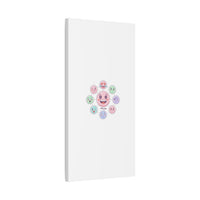 Hand-Drawn Emoticon Sticker Pattern Canvas | Cute Emoji Repeat Print