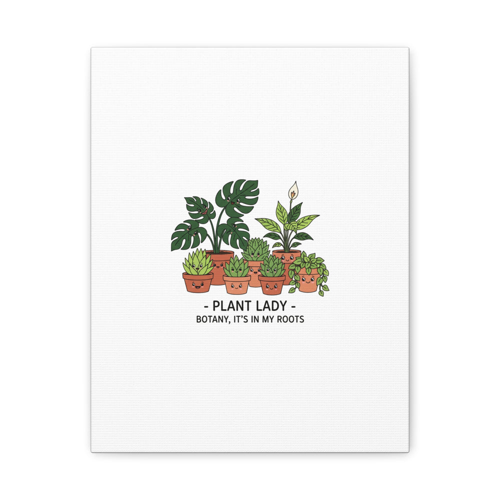 Plant Lady Canvas | Matte Stretched Botanical Pun Wall Art