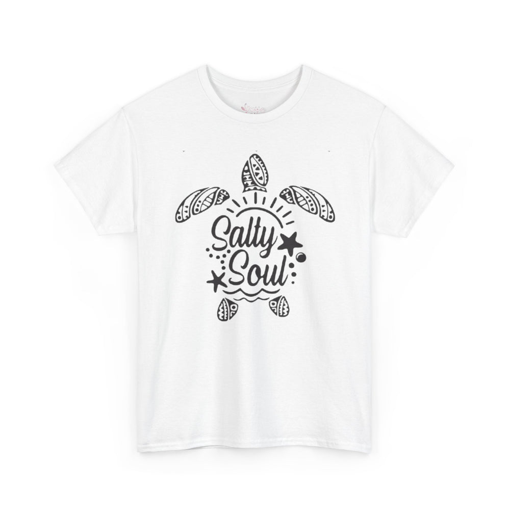 Gildan 5000 | Tribal Sea Turtle Unisex Softstyle Graphic Tee