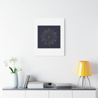 Gold Zodiac Wheel Canvas | Astrology Constellation Art, Cosmic Wall Print