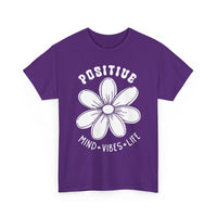 Gildan 5000 | Inspirational Daisy Unisex T-Shirt - Positive Mind, Vibes, Life
