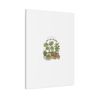Can't Leaf You Alone Canvas | Plant Parent Humor, Sage Botanical Art