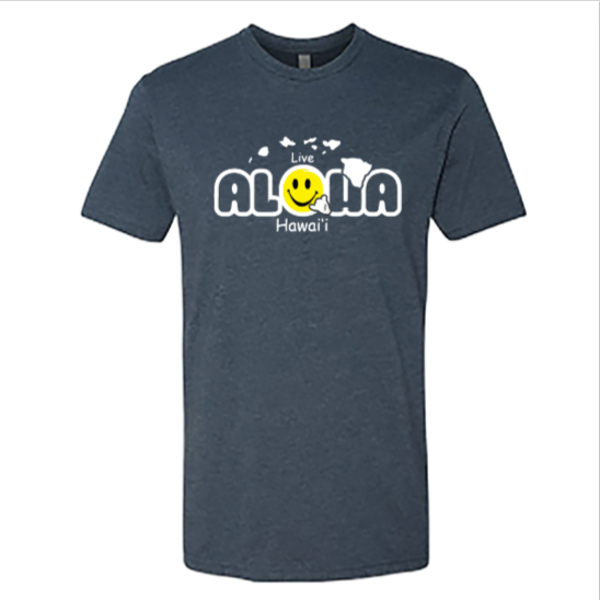 Men's Live Aloha Hawai’i Graphic T-Shirt – Island Vibes Casual Wear