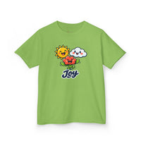 Gildan 5000B | Kids' "Joy" Sunny Day Graphic Tee – Soft Cotton Summer T-Shirt | Little Sunshine "Joy" Unisex Kids' Tee