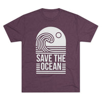 Next Level 6010 | Unisex Save The Ocean Tee — Retro Wave Environmental Awareness T-Shirt