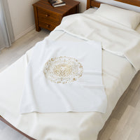 Leo zodiac constellation blanket | gold celestial foil astrology throw