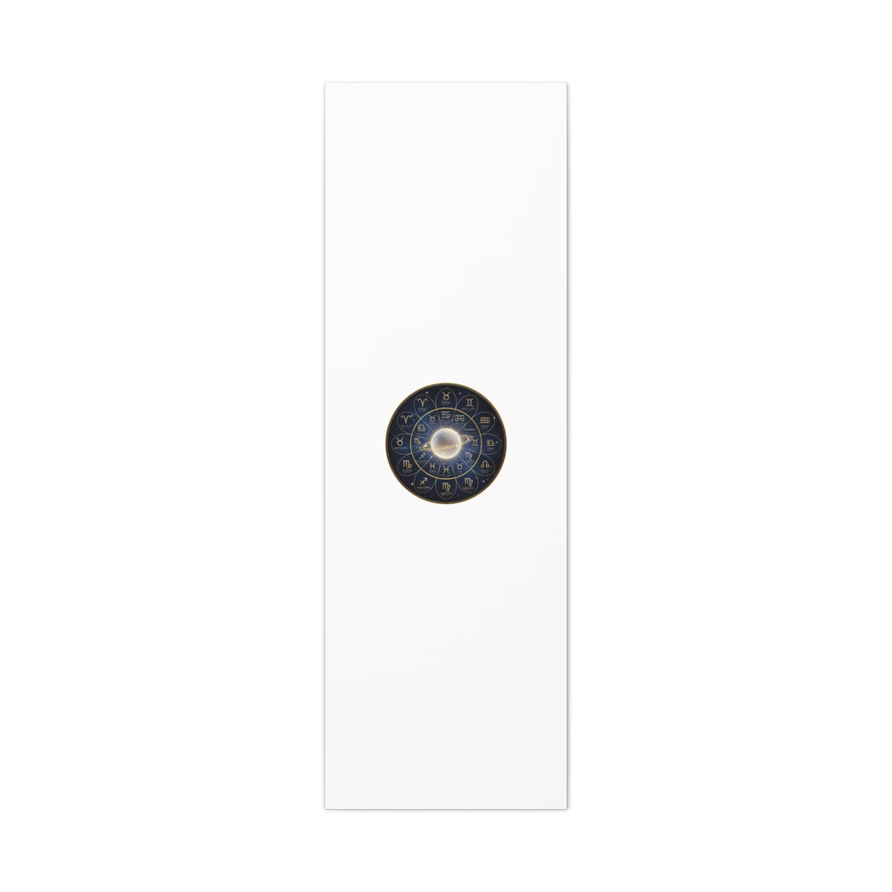 Zodiac Constellation Wheel Canvas, Astrology Art Print | Gold Foil Galaxy