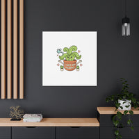 I Wet My Plants Canvas | Plant Parent Humor, Cute Succulent Art