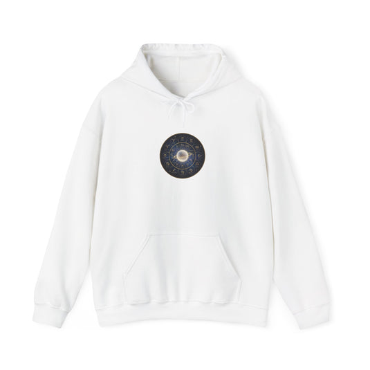 Celestial Constellation Wheel Hoodie | Zodiac Astrology, Galaxy Foil