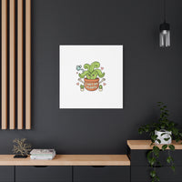 I Wet My Plants Canvas | Plant Parent Humor, Cute Succulent Art