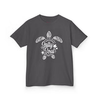 Gildan 5000B | Kids' "Salty Soul" Sea Turtle Graphic Tee