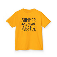 Gildan 5000B | Toddler & Youth Summer Aloha Shirt | Beach Theme Graphic Tee for Boys & Girls