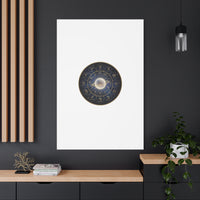Zodiac Constellation Wheel Canvas, Astrology Art Print | Gold Foil Galaxy