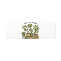 Can't Leaf You Alone Canvas | Plant Parent Humor, Sage Botanical Art