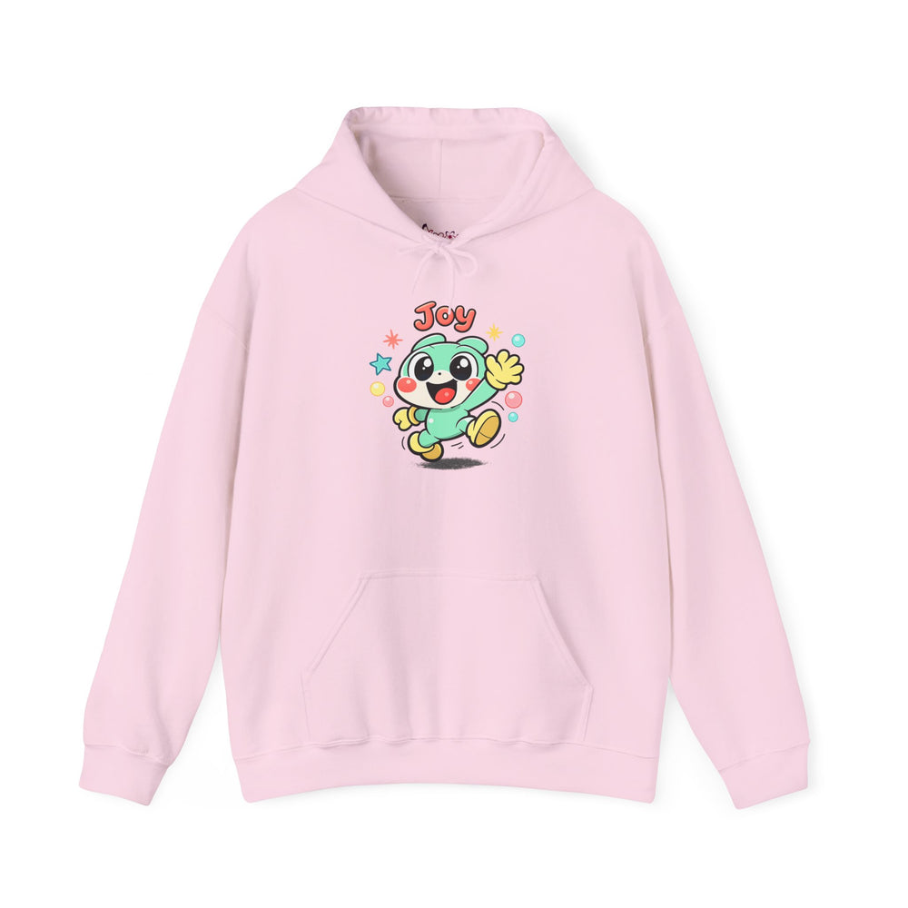 Gildan 18500 | Joyful Blob Cartoon Hoodie | Joyful Blob Kawaii Unisex Hoodie | Minimalist Retro Cartoon Streetwear
