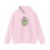 Gildan 18500 | Joyful Blob Cartoon Hoodie | Joyful Blob Kawaii Unisex Hoodie | Minimalist Retro Cartoon Streetwear