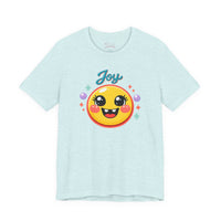 Bella+Canvas 3001 | Radiant Joy Emoji T-Shirt | Kawaii Aesthetic Smiley Graphic Tee | Unisex Jersey Short Sleeve Tee